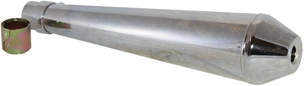 Cafe Racer Megaphon Auspuff Topf Silencer Chrom Trumpet-Type für Harley BMW