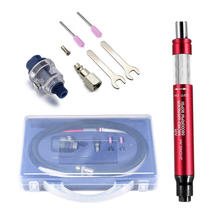 Mini Stabschleifer Bleistiftschleifer Druckluft mit 3.175mm (1/8 "), Multifunktionsluftschleifer Set