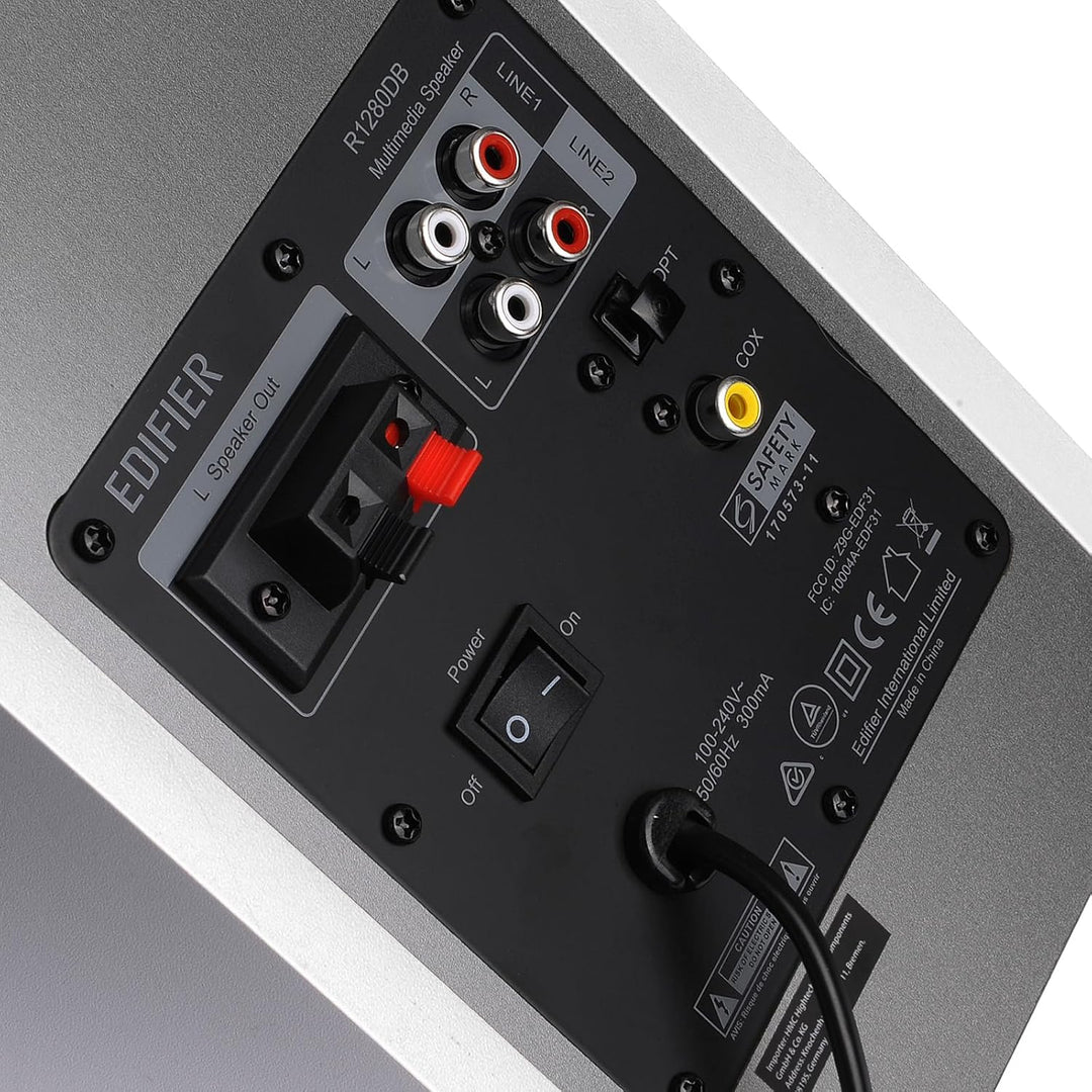 Aktivboxen Edifier Studio R1280DB 2.0 weiss/silber Bluetooth Mit Bluetooth und Digitaleingängen Weis