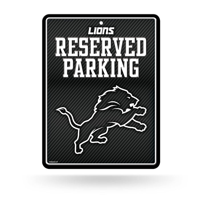 Rico Industries NFL Fan Shop 8.5-Inch by 11-Inch Metal Parking Sign Décor Detroit Lions 8.5 x 11-" D