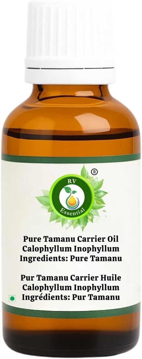 R V Essential Reines Tamanu Träger Öl 30ml (1.01 Unzen) - Calophyllum Inophyllum (100% reines und na