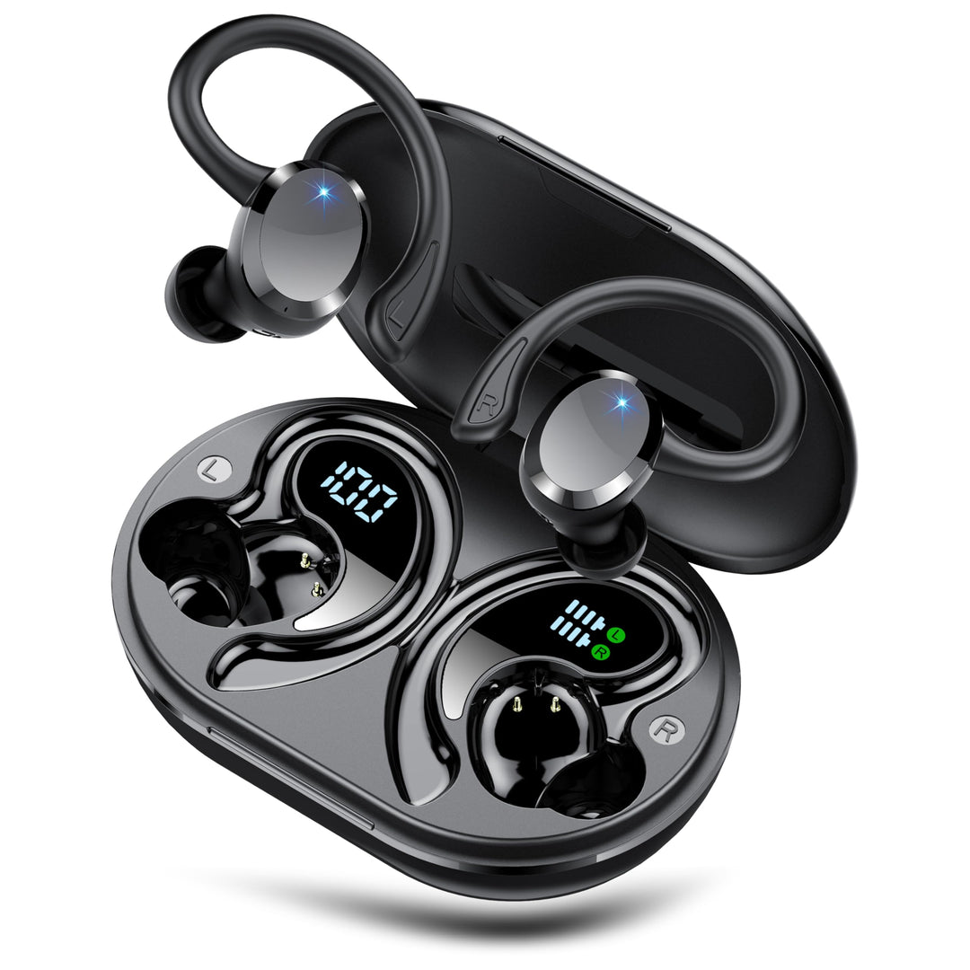 Bluetooth Kopfhörer Sport, Kopfhörer Kabellos Bluetooth 5.4 mit 4 ENC Noise Cancelling Mic, 68Std Hi