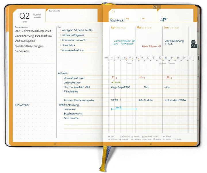 weekview compact extended midyear Plus 24/25 - Der clevere 18-Monate Organizer! Von Apr 2024 bis Sep