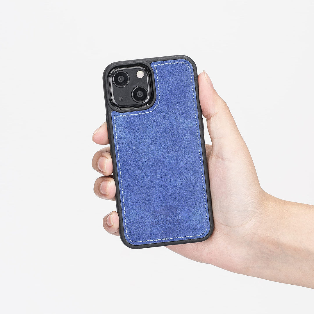 Solo Pelle Lederhülle für das iPhone 13 Mini in 5.4 Zoll Stanford Case Leder Hülle Ledertasche Backc
