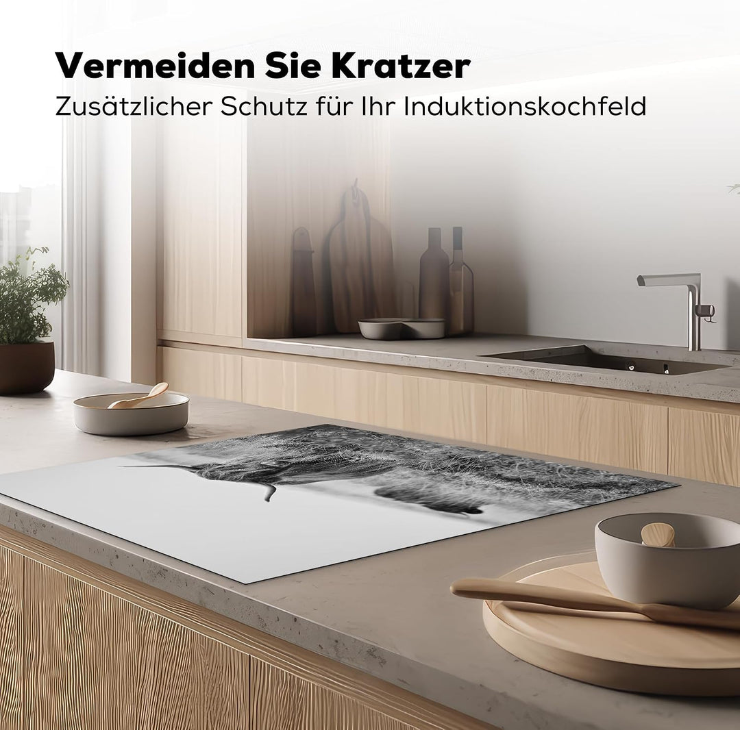 KitchenYeah© Herdabdeckplatte Einteilig Ceranfeld Abdeckplatte Küche Deko Ceranfeldabdeckung Herdabd