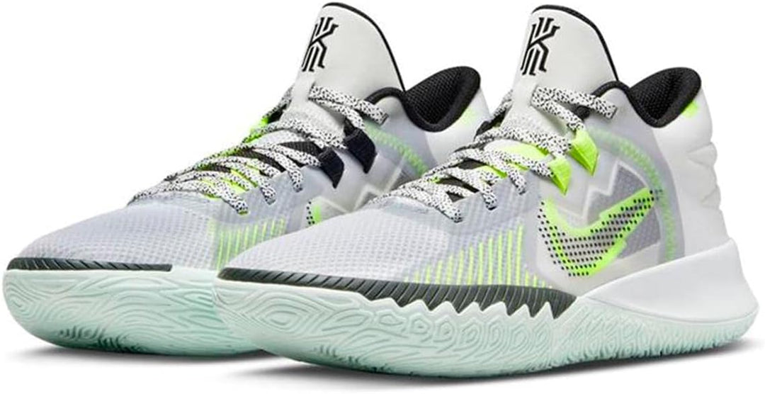 NIKE Unisex Flytrap 4Basketball Schuhe 43 EU Weiss Summit White Barely Green Volt Black, 43 EU Weiss