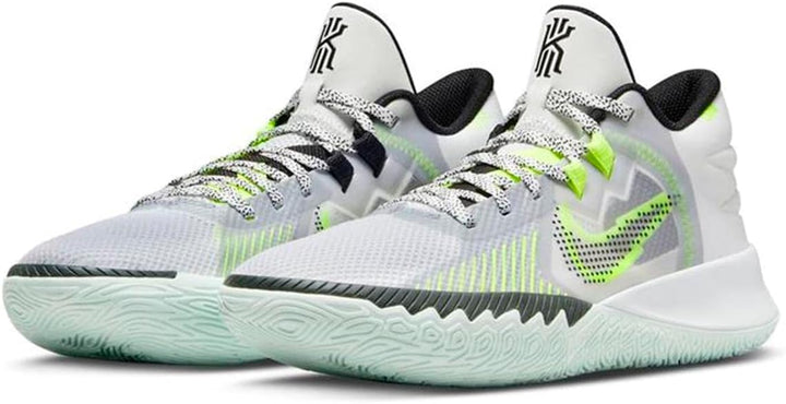 NIKE Unisex Flytrap 4Basketball Schuhe 43 EU Weiss Summit White Barely Green Volt Black, 43 EU Weiss