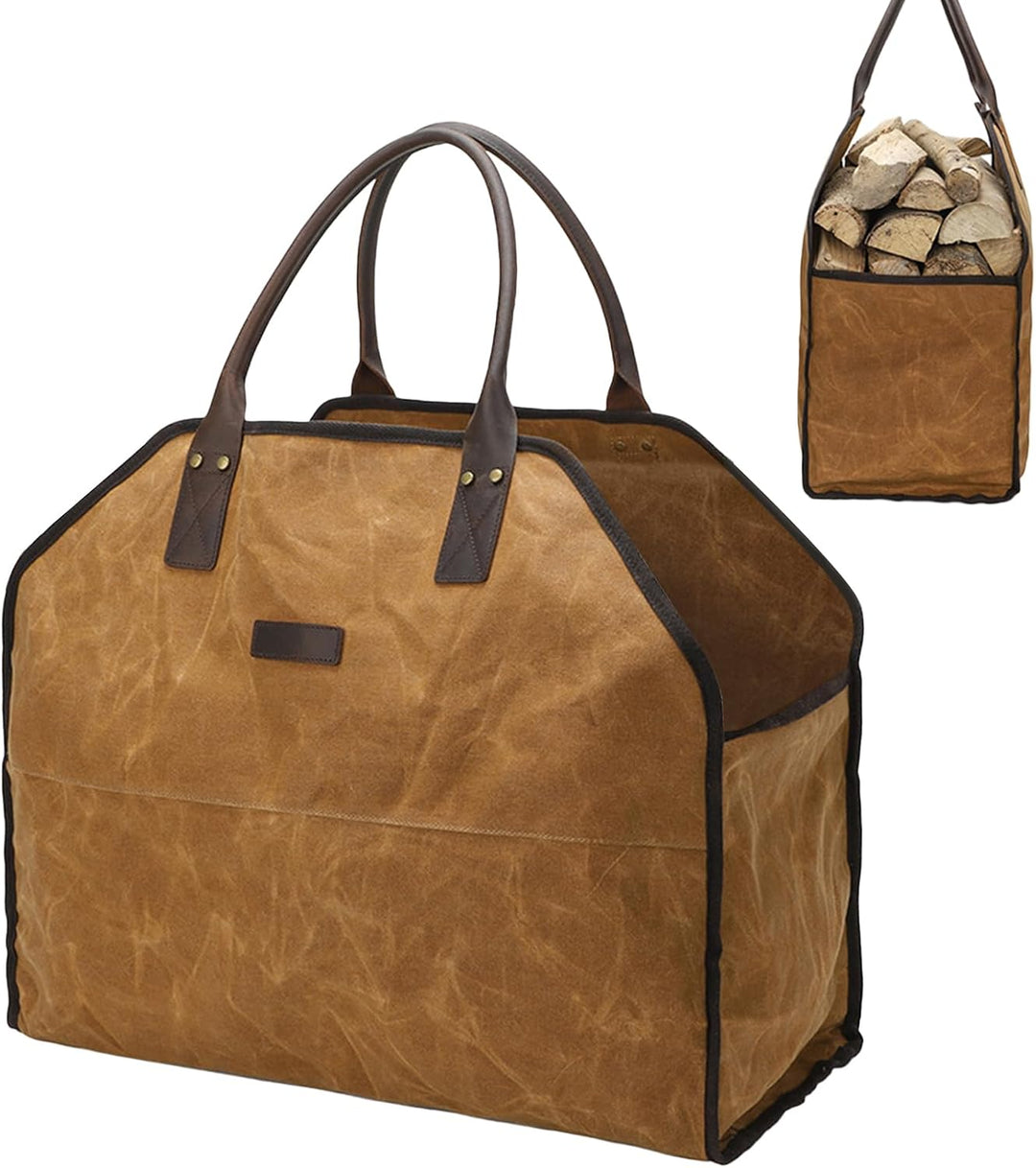 Tasche Für Brennholz,Wasserdichte Brennholz Tragetasche mit Grossvolumen - Praktischer Transportbeut
