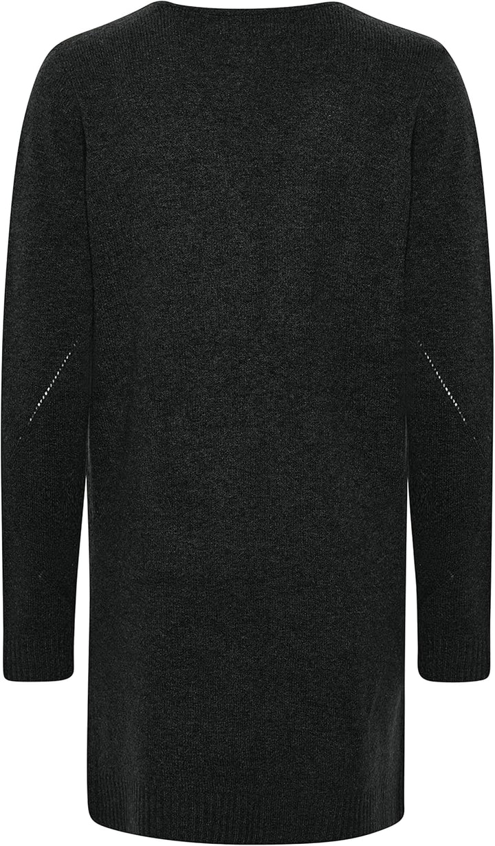 Cream Strickjacke KaitlynCR M Pitch Black, M Pitch Black