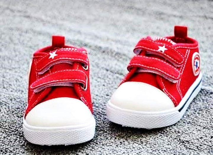 Inception Pro Infinite - Canvas Sneakers - Kinder - Klettverschluss - Grösse 15 - Weihnachts - rot -