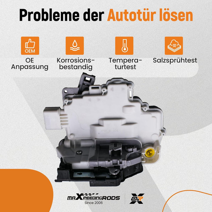 maXpeedingrods 8J1837015A Türschloss Stellmotor Vorne Links mit für Audi A4 A5 A6 TT Q3 Q5 Q7 für VW
