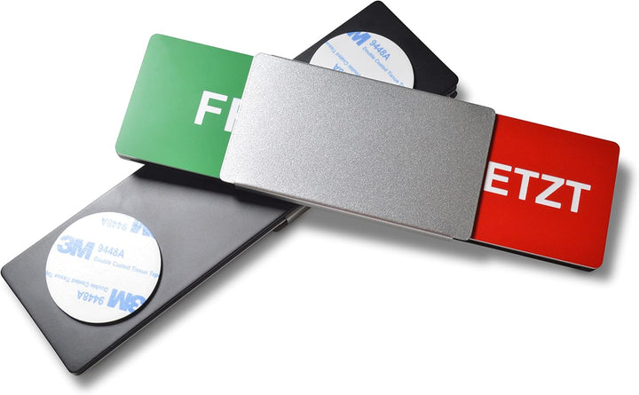 Frei/Besetzt-Schild "Style" - 175x50 mm - Design made in Germany - Hochwertig-gravierte Buchstaben -