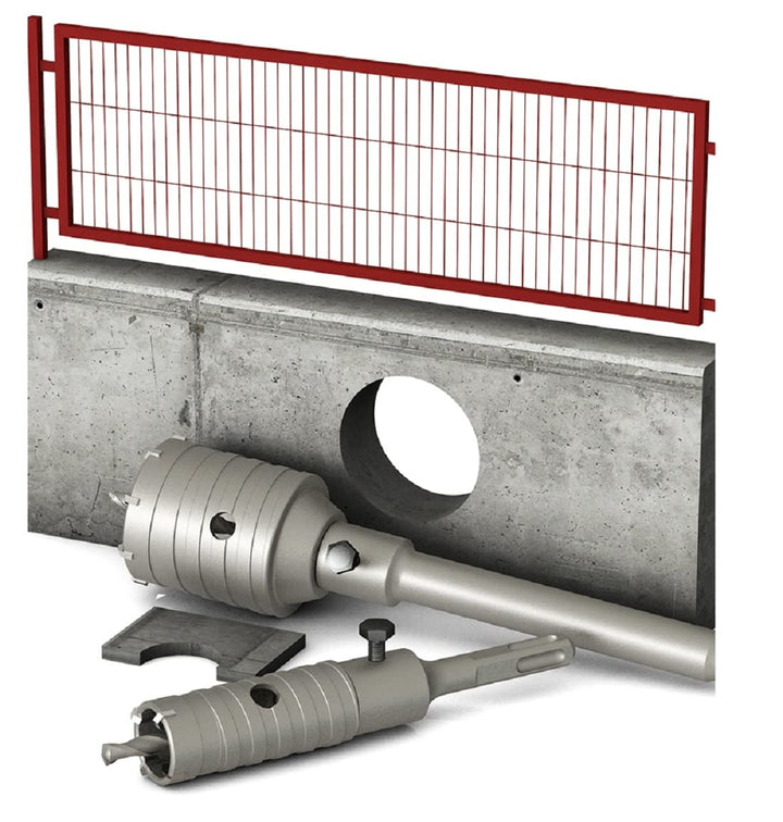 SYDARSYN 105mm Betonlochsäge Beton Bohrkrone Hartmetall Kernbohrer für Backsteinbetonwänden (Verbind