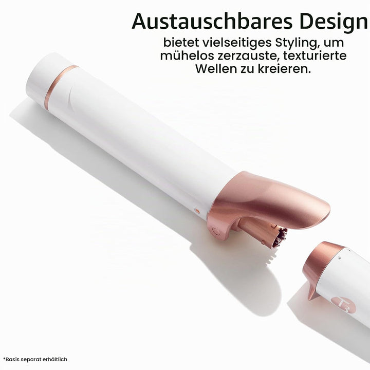 T3 Austauschbare Lockenstab - und Stylingaufsätze Voluminöse Locken 38mm Wechselclip Lockenstab Barr