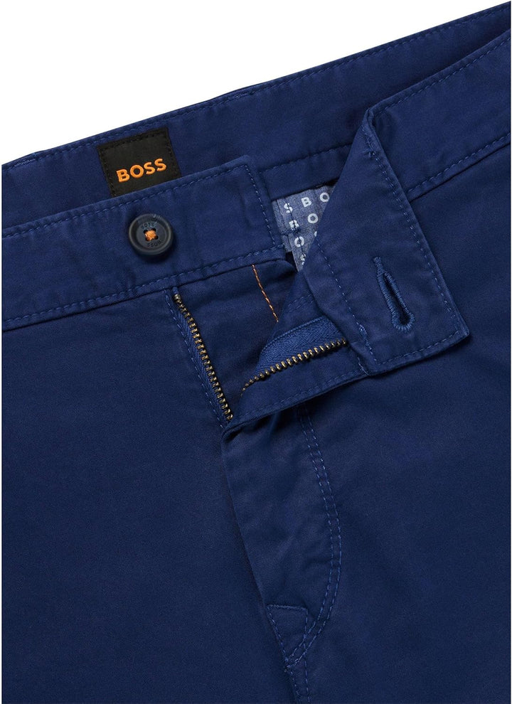 BOSS Herren Schino-Taber-1 D Tapered-Fit Chino aus überfärbtem Baumwoll-Satin mit Elasthan-Anteil Du
