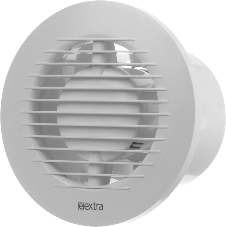 Steinberg14 Badlüfter Ø 100mm mit Feuchtigkeitssensor und Zeitnachlauf (Timer) - Weiss Ventilator Ø
