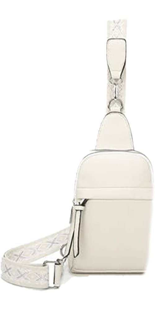 FASHION YOU WANT Sling Bag Brusttasche, Crossbody Umhängetasche Damen veganes Leder,Schultertasche S