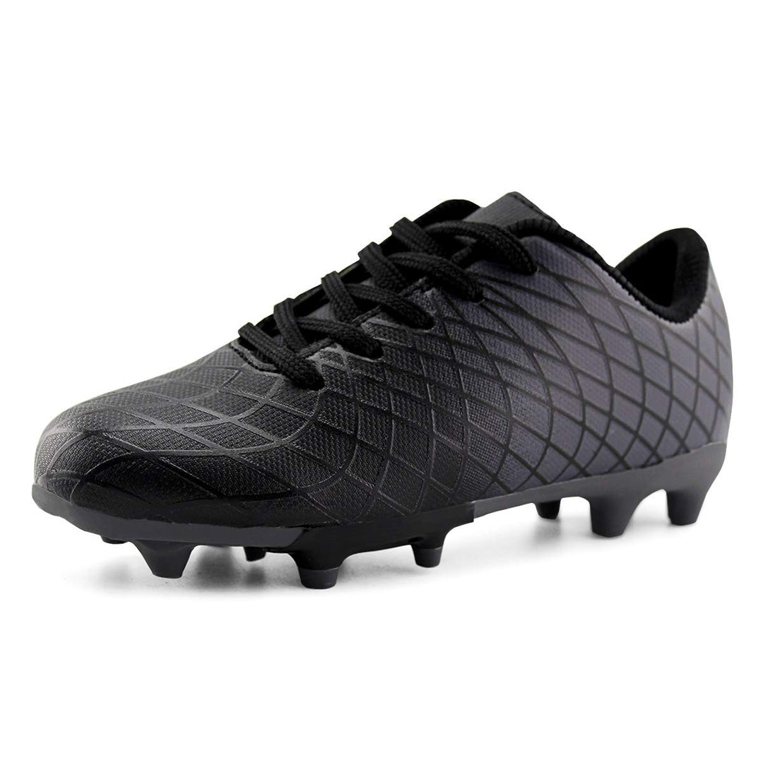 JABASIC Kinder Soccer Boots Jungen Mädchen Sportlich Draussen Fussballschuh 33 EU Schwarz, 33 EU Sch