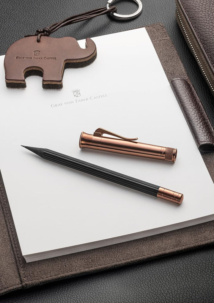 Graf von Faber Castell der Perfekte Bleistift Brown Edition, B Mine, inklusive Spitzer und Radiergum