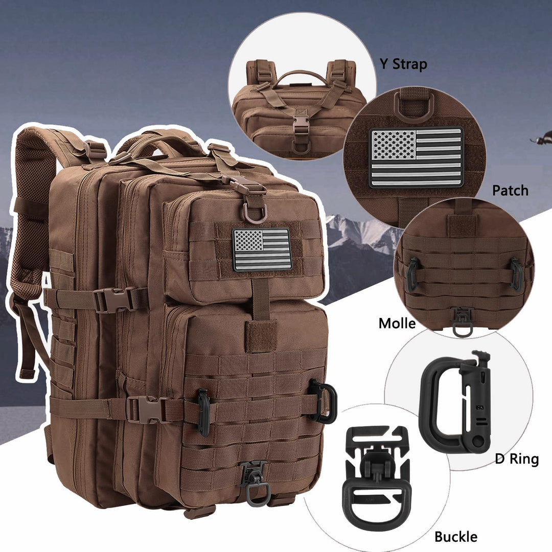 Hannibal Tactical Militär Taktischer Rucksack Cooper Rucksack Armee Assault Pack 3 Tage Bug Out Go B