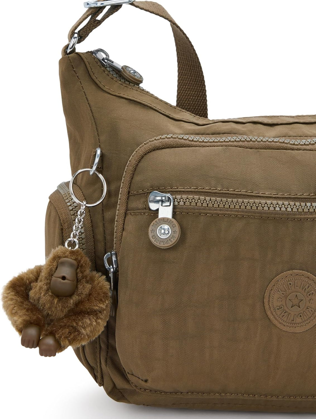 Kipling GABBIE S Kleine Umhängetasche, Smooth Khaki (Khaki) 200 Brown, 200 Brown