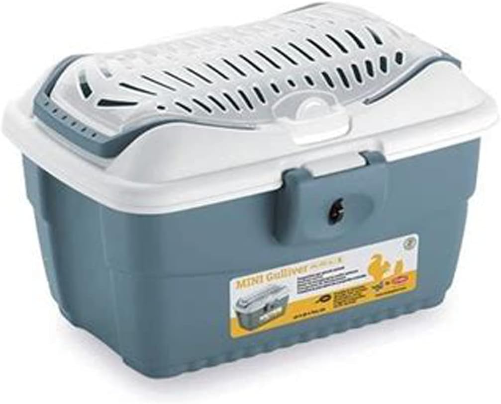 Stefanplast Mini Gulliver Transportbox für Kleintiere wie Hasen, Kaninchen, Hamster, Meerschweinchen
