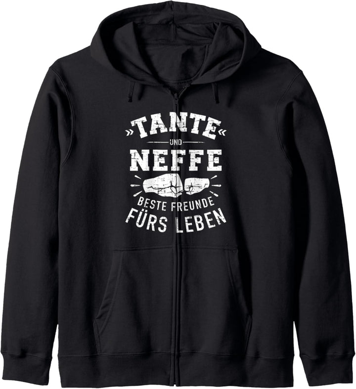 Tante und Neffe Freunde fürs Leben Kapuzenjacke