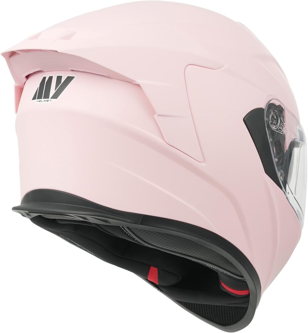 MY Motorrad Integralhelm Vollvisierhelm Mopedhelm mit Sonnenblende für Damen Herren,ECE 22.06 Genehm