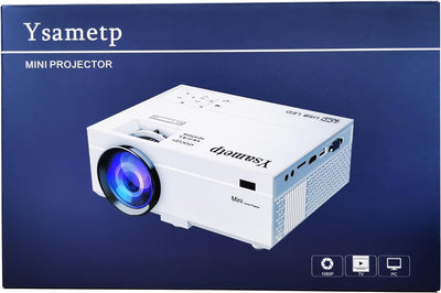 Mini Beamer, Full HD 1080P 17500 Lumen Beamer Unterstützung 4K Video, LED Heimkino Video Beamer 300