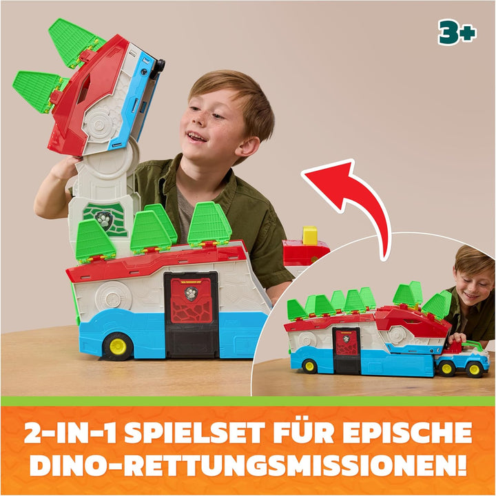 PAW PATROL: Der Dino Film 2-in-1 Dino-Hauptquartier, ab 3 Jahren | Patroller wird zum Hauptquartier
