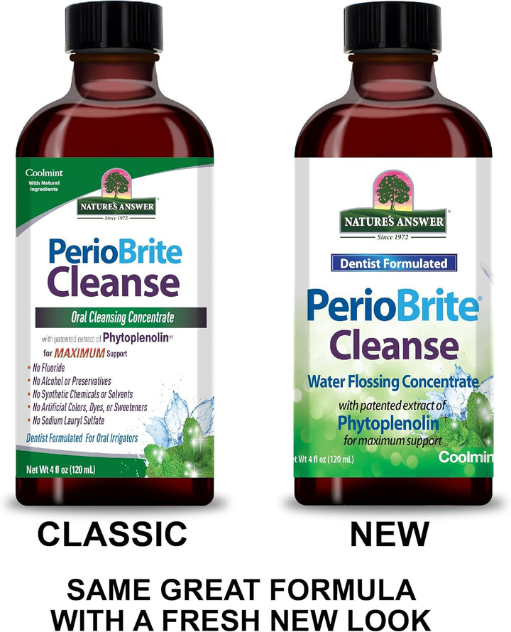 Nature's Answer, PerioCleanse, Oral Cleansing Concentrate, Refreshing Cool Mint, 4 fl oz (120 ml)