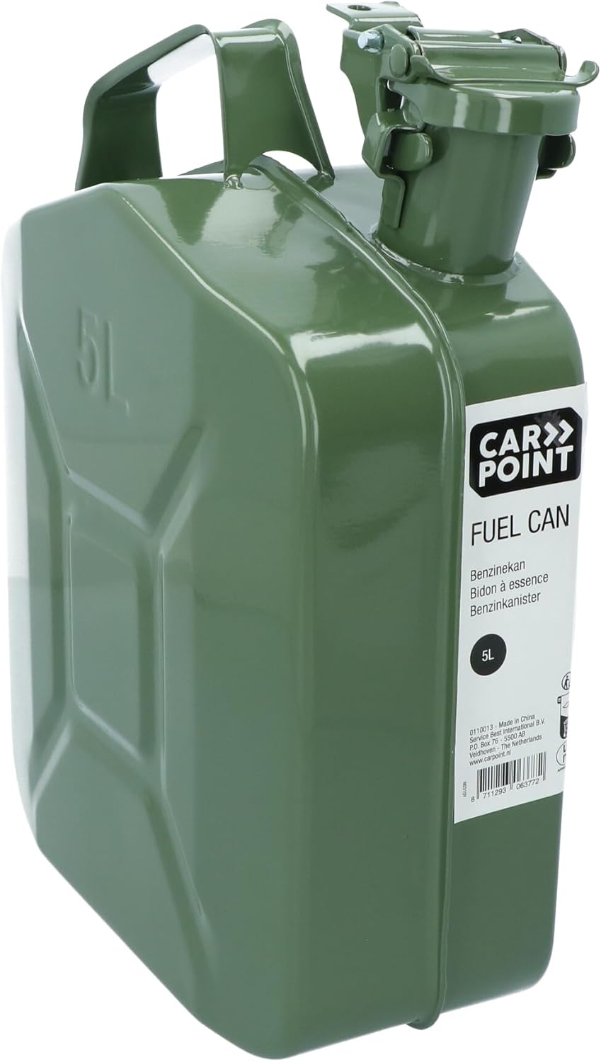 Carpoint Benzinkanister 5L grün Metall TUV/GS