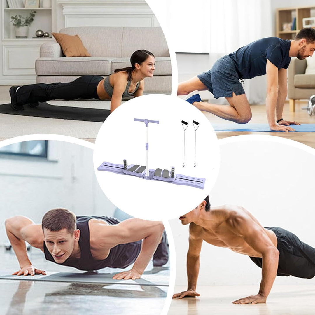 Pilates Reformer Set | Bauchmuskel Trainingsgerät - Klappbares Gerät Für Bauchmuskeltraining Und Cor