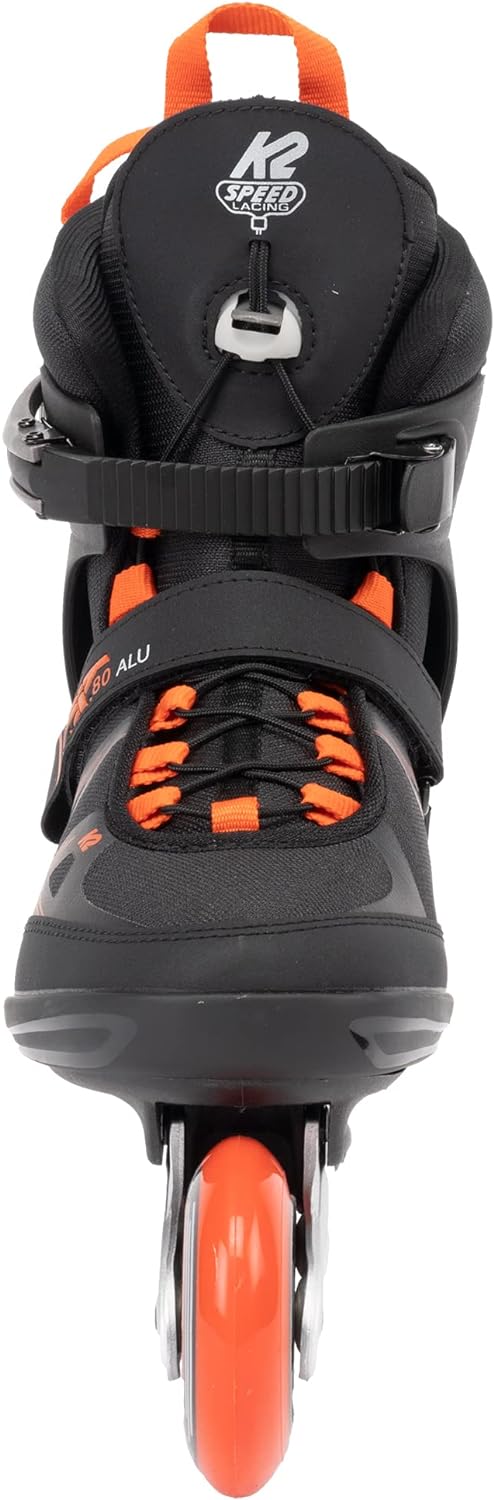 K2 Herren F.i.t. 80 Alu Inline Skates EU: 40.5 (UK: 7 / US: 8) black - red, EU: 40.5 (UK: 7 / US: 8)