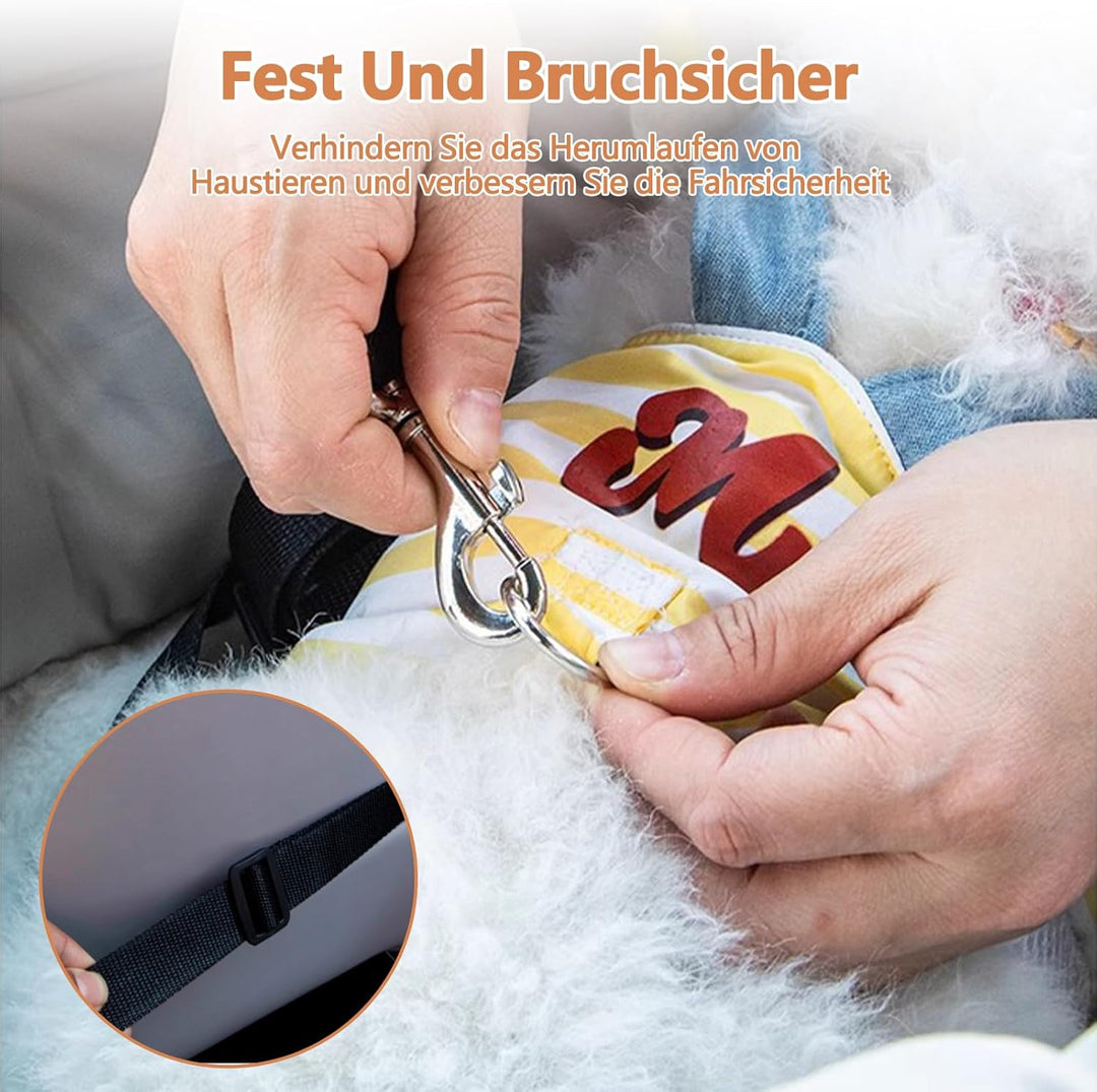 Galatée Autositz Für Haustiere, Hundesitz Fürs Auto, Hundetasche Mit Sicherheitsleine, Modische Haus
