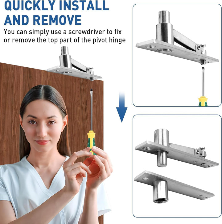 TamBee Türscharniere Schwerlastscharniere für Holztüren 360 Grad Drehung Schwerlast unsichtbar Schar