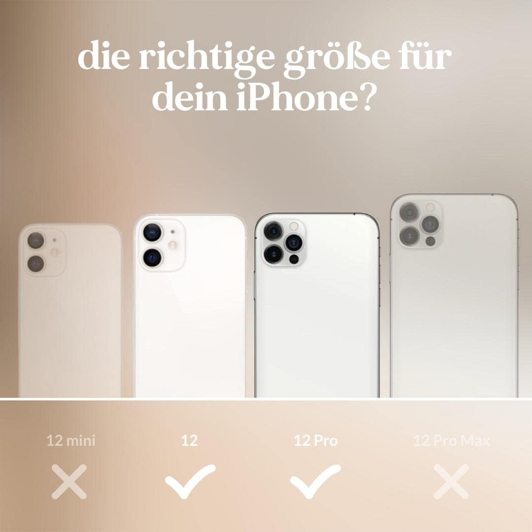 Woodcessories - Nachhaltige Handykette abnehmbar kompatibel mit iPhone 12 Hülle mit Band pink, iPhon