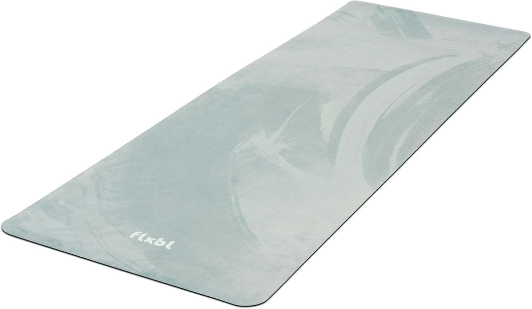 FLXBL Reise Yogamatte und Auflage – Dünn, Leicht, Faltbar und Waschbar Sage, Sage