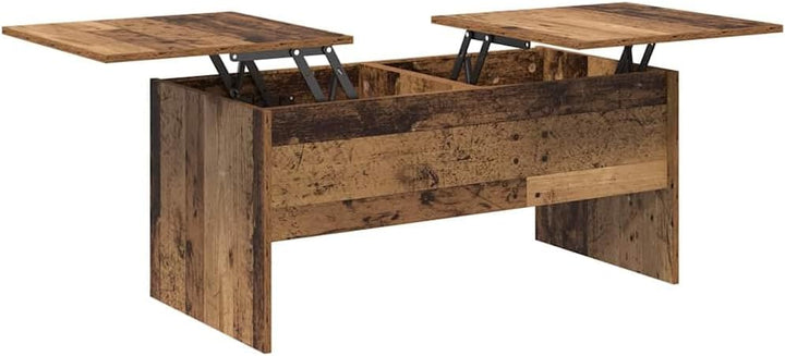 vidaXL Couchtisch Altholz 102 x 50,5 x 46,5 cm Holzwerkstoff, Eleganter Wohnzimmertisch, rechteckige
