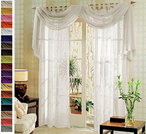 Gardinenbox Voile komplett GARDINEN Set 3tlg, Sand, 60999, Sand