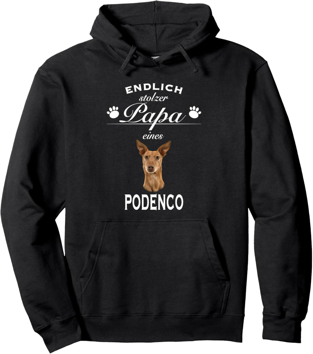 Podenco T-Shirts – Stolzer Papa eines Podenco – Podenco Pullover Hoodie