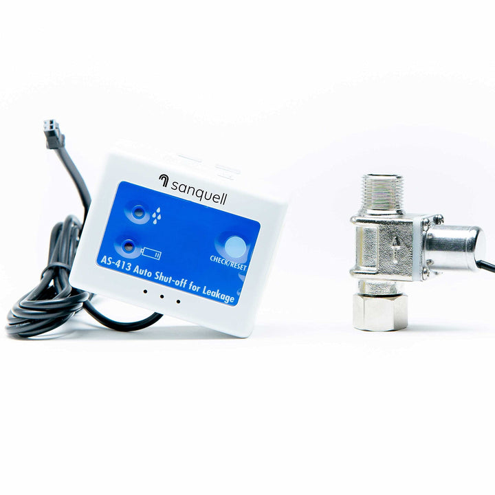 Wassermelder mit Abschaltung, automatisches Magnet-Absperrventil 3/8 Zoll, schliesst sofort bei Wass