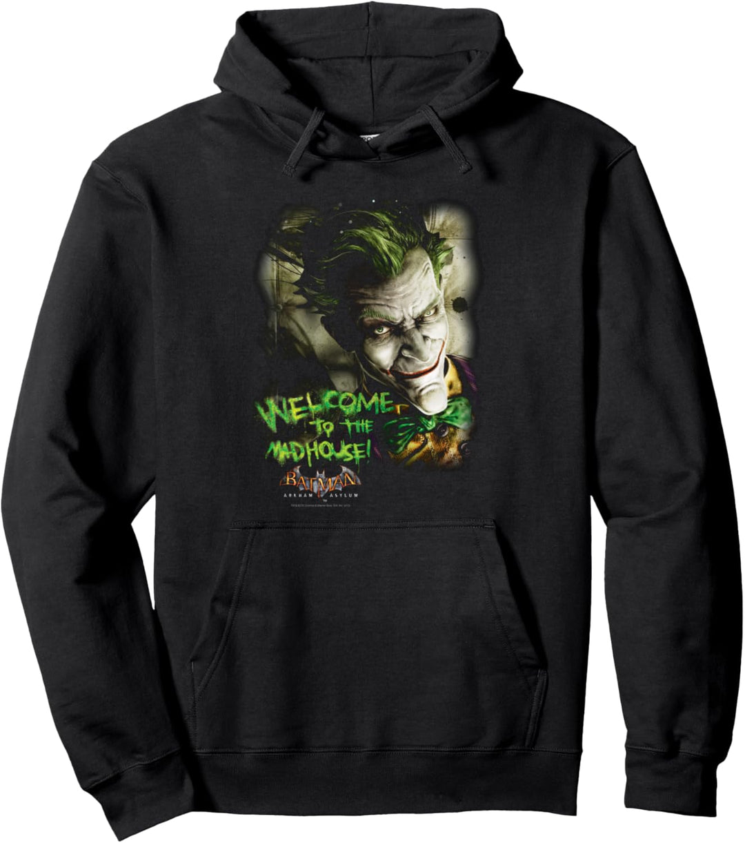 Batman: Arkham Asylum Joker Madhouse Pullover Hoodie