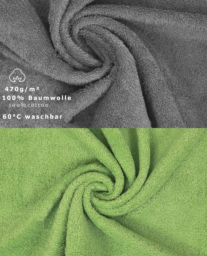 Betz 10-TLG. Handtuch-Set Classic 100% Baumwolle 2 Duschtücher 4 Handtücher 2 Gästetücher 2 Seiftüch