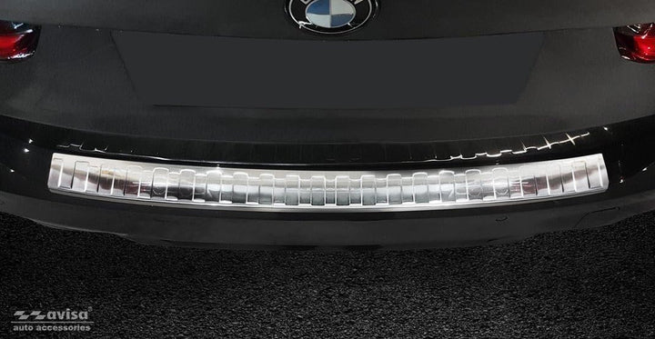 Avisa Edelstahl Heckstossstangenschutz kompatibel mit BMW 3er G21 Touring M-Paket 2018-2022 exkl. Sp