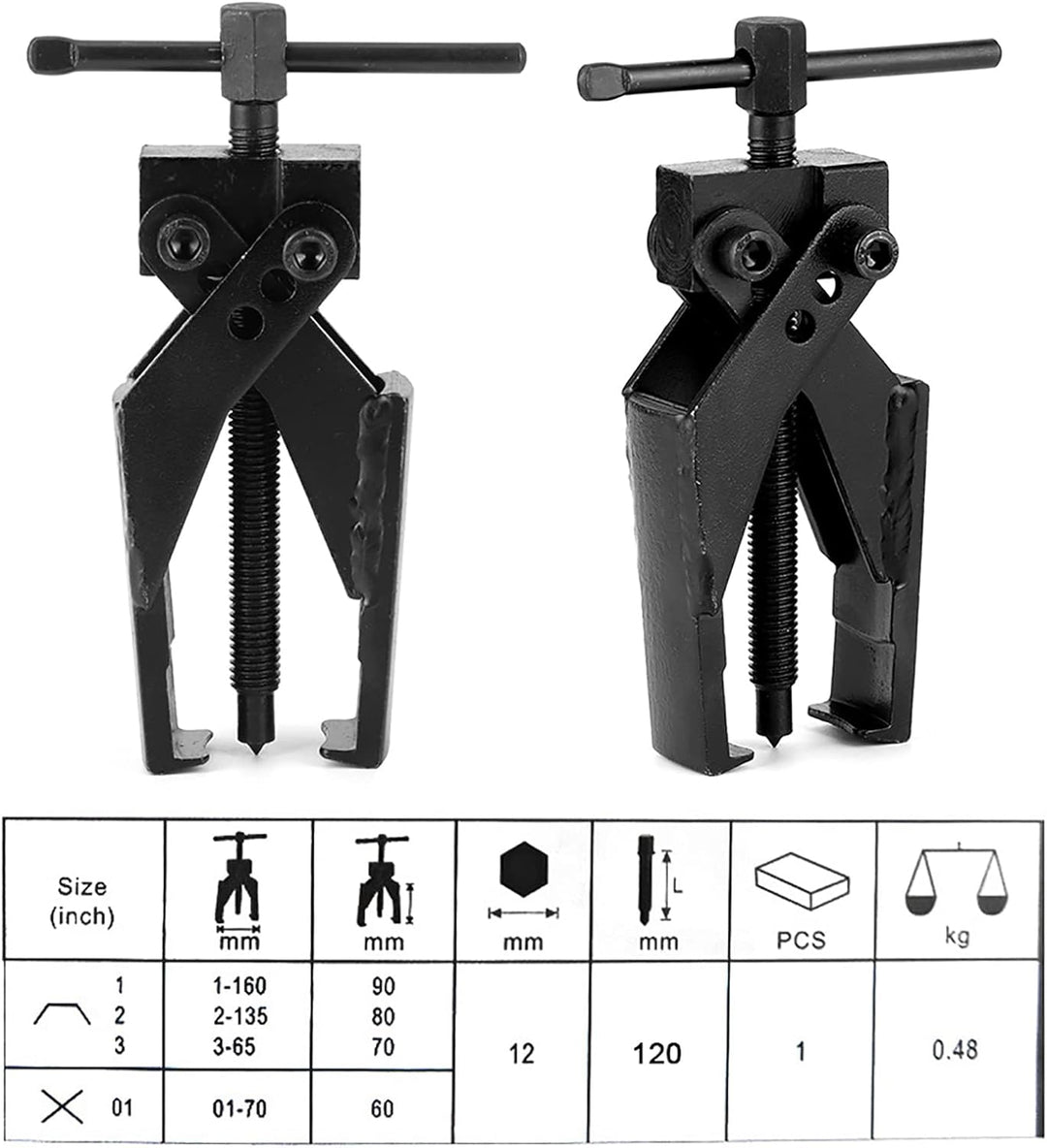 Lagerabzieher 2 Klauen Abzieher Separate Innenlager Abzieher Getriebeauszieher Hebevorrichtung Verst