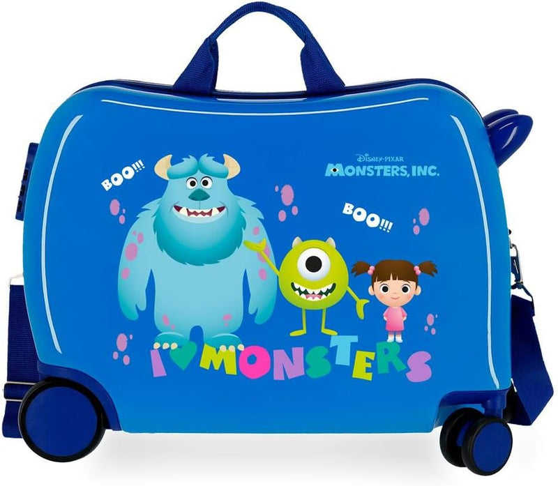 Disney Boo! Kinderkoffer, Blau, 50 x 38 x 20 cm, starr, ABS, seitlicher Zahlenkombinationsverschluss