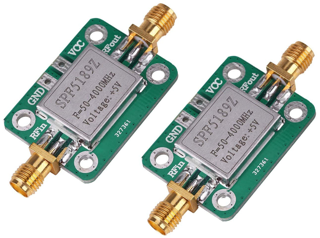 2 Stück LNA 50–4000 MHz SPF5189 RF Rauscharmer Signalempfänger, NF 0,6 dB