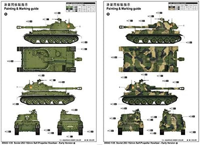 Trumpeter 05543 Modellbausatz Soviet 2S3 152mm Self-Prop.Howitzer Earl