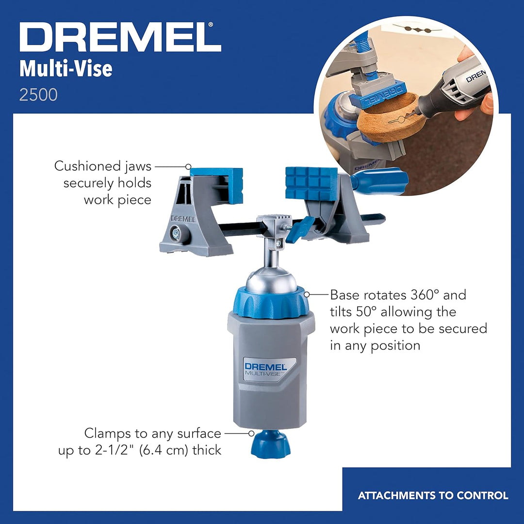 Dremel 2500-01 Drehwerkzeug Multi-Vise, grau, Grau